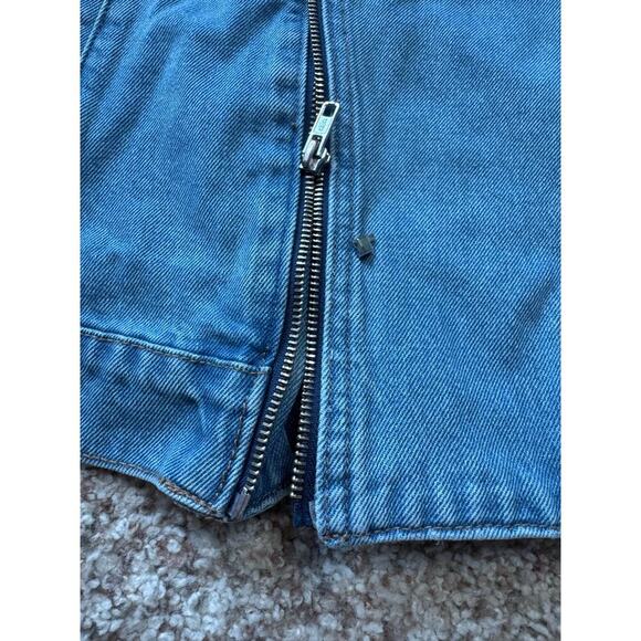 DAZY Vintage Denim Vest size women's Large; broken zipper; Jean Vest - Picture 5 of 10